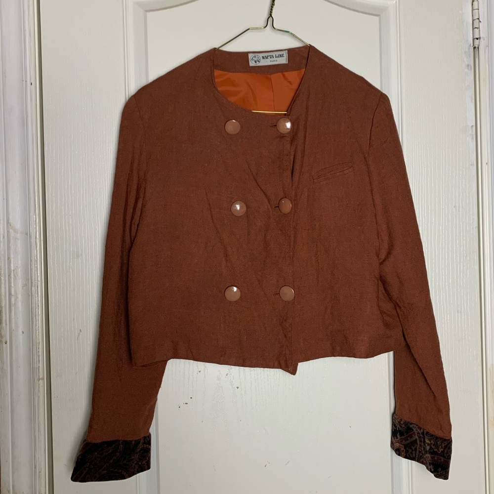 Vintage French Label Blazer & Skirt Set